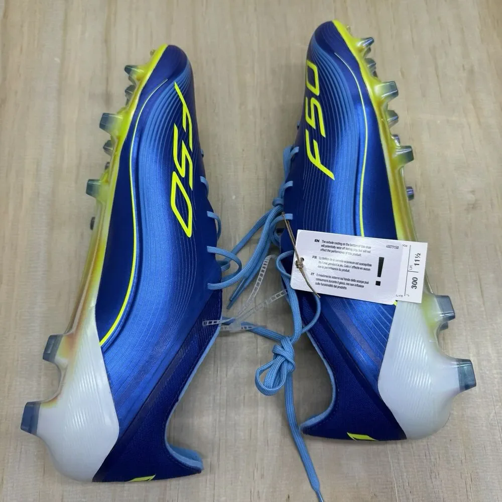 NEW Adidas F50 Messi Elite FG Mens Soccer Cleats Blue Sz 12 JP7435